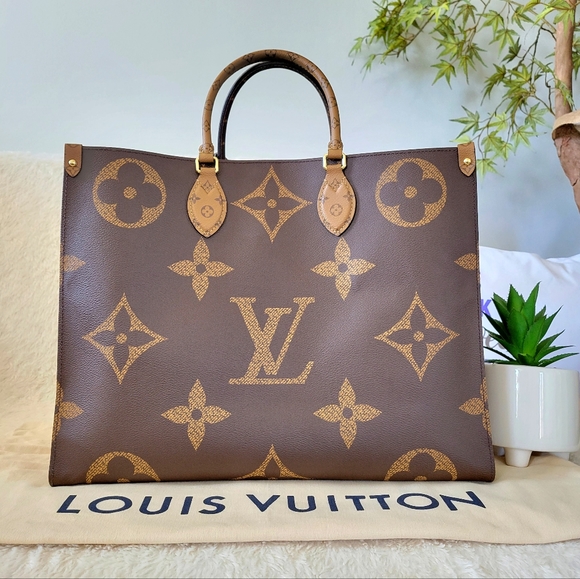 Gorgeous On the Go GM Reverse ❤️ Authentic LV Handbag Shoulder Bag Monogram - Picture 2 of 16